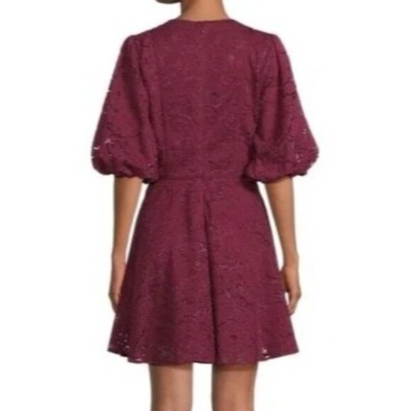 Rachel Parcell Womens Plus Size 14 V-Neck Floral Lace Mini Dress NWT - Picture 2 of 14